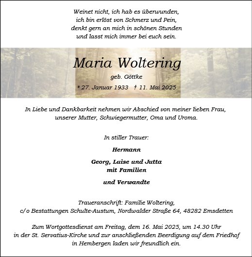 Maria Woltering