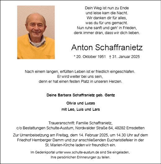 Anton Schaffranietz