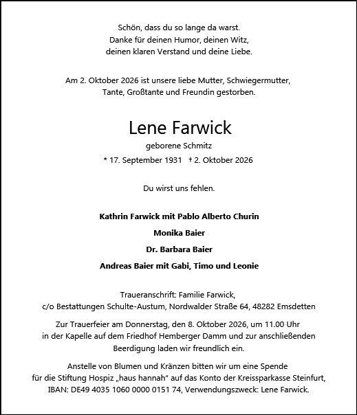 Lene Farwick