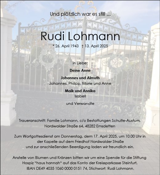 Rudi Lohmann